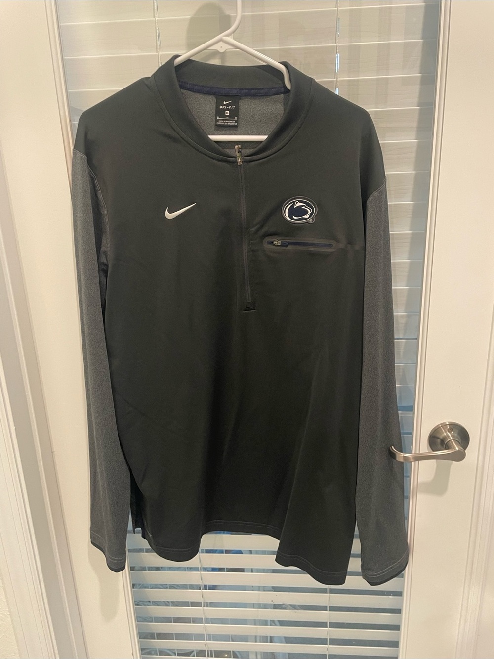 Nike Black and Gray Dri-FIT Full-Zip Team Jacket